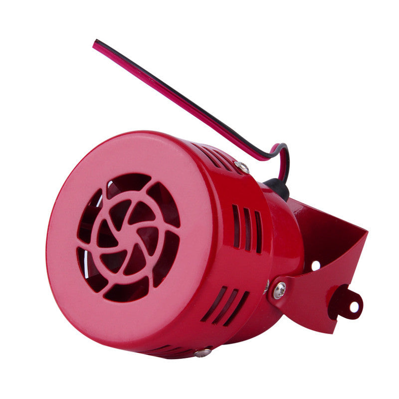 3 12V Red Motorcycle Driven Air Raid Sound Horn