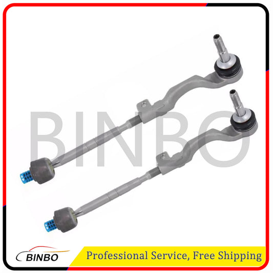 2 Front Inner+Outer Tie Rods Set For 19-21 for BMW for X5 X6 X7 G05/06/07 32106884809/10 Q