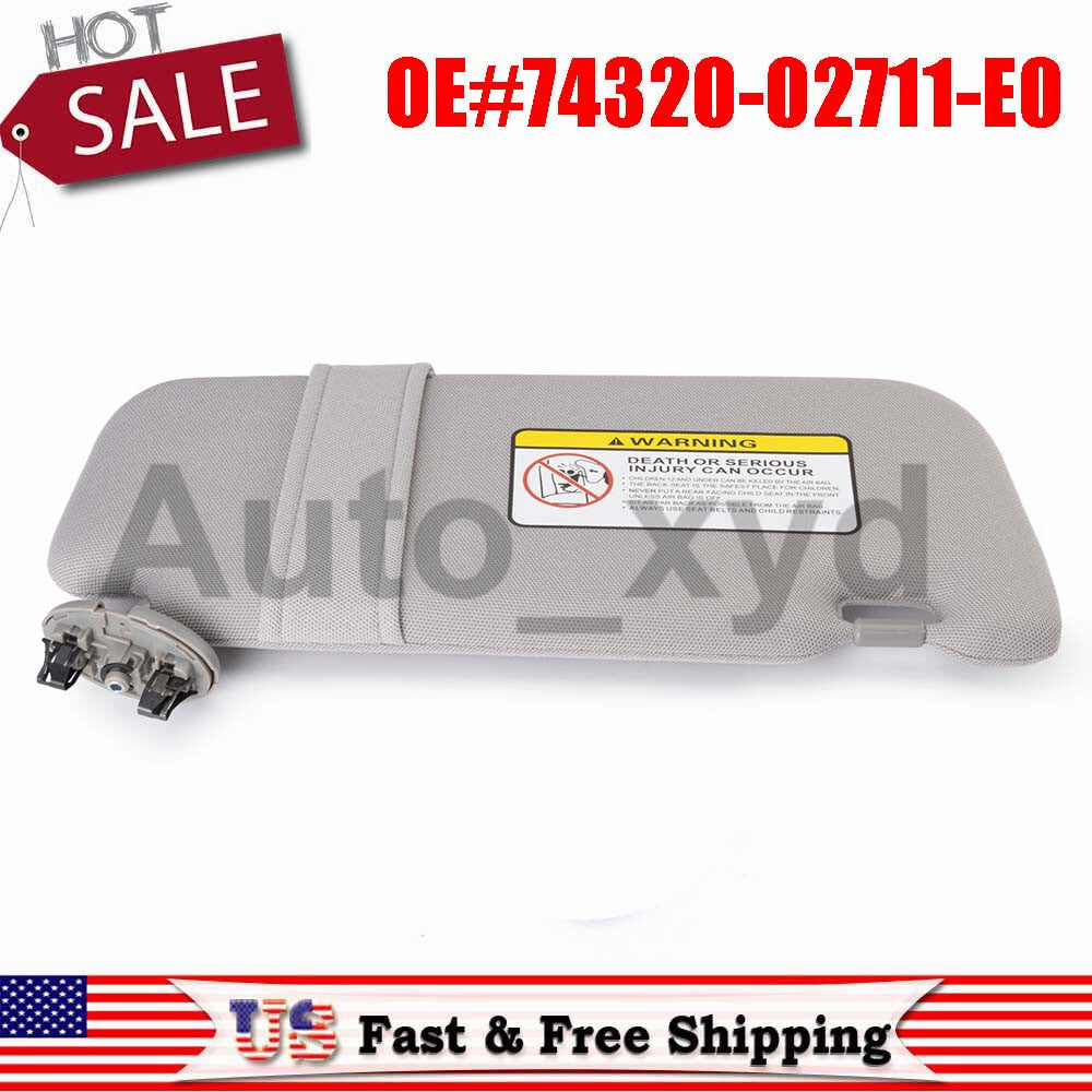 74320-02711-E0 Gray left driver's side sun visor suitable for Toyota for Corolla 09-13 10 11 12
