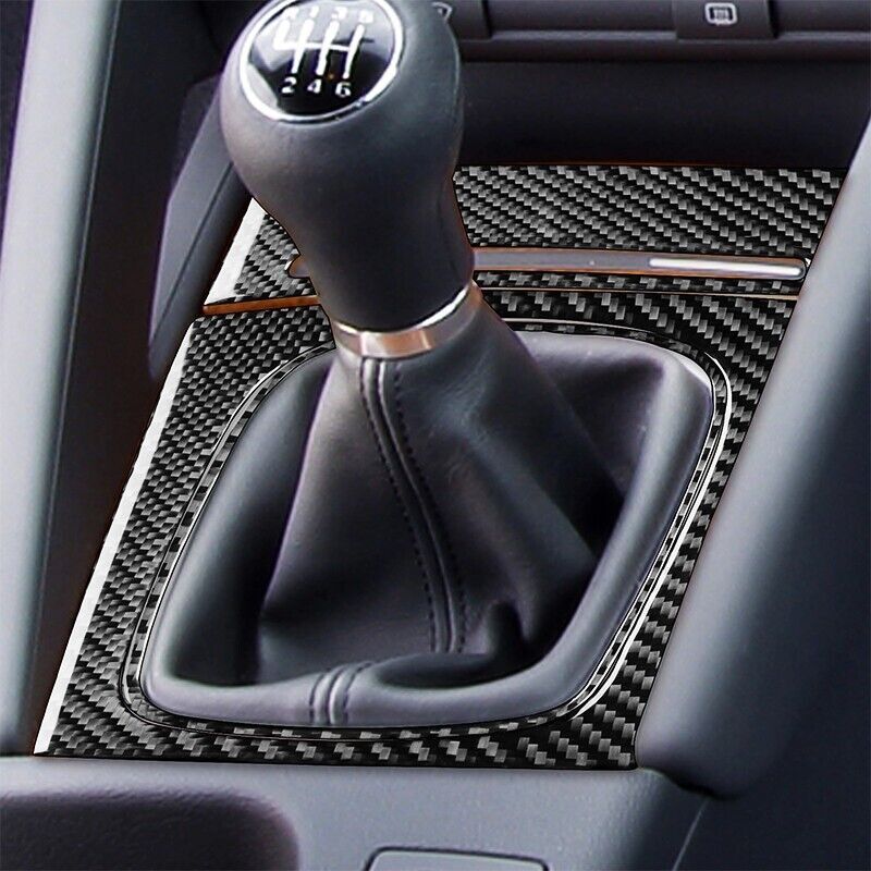 Real Carbon Fiber Car Gear Shift Panel Cover Trim Fit for Audi A3 S3 2006-2007