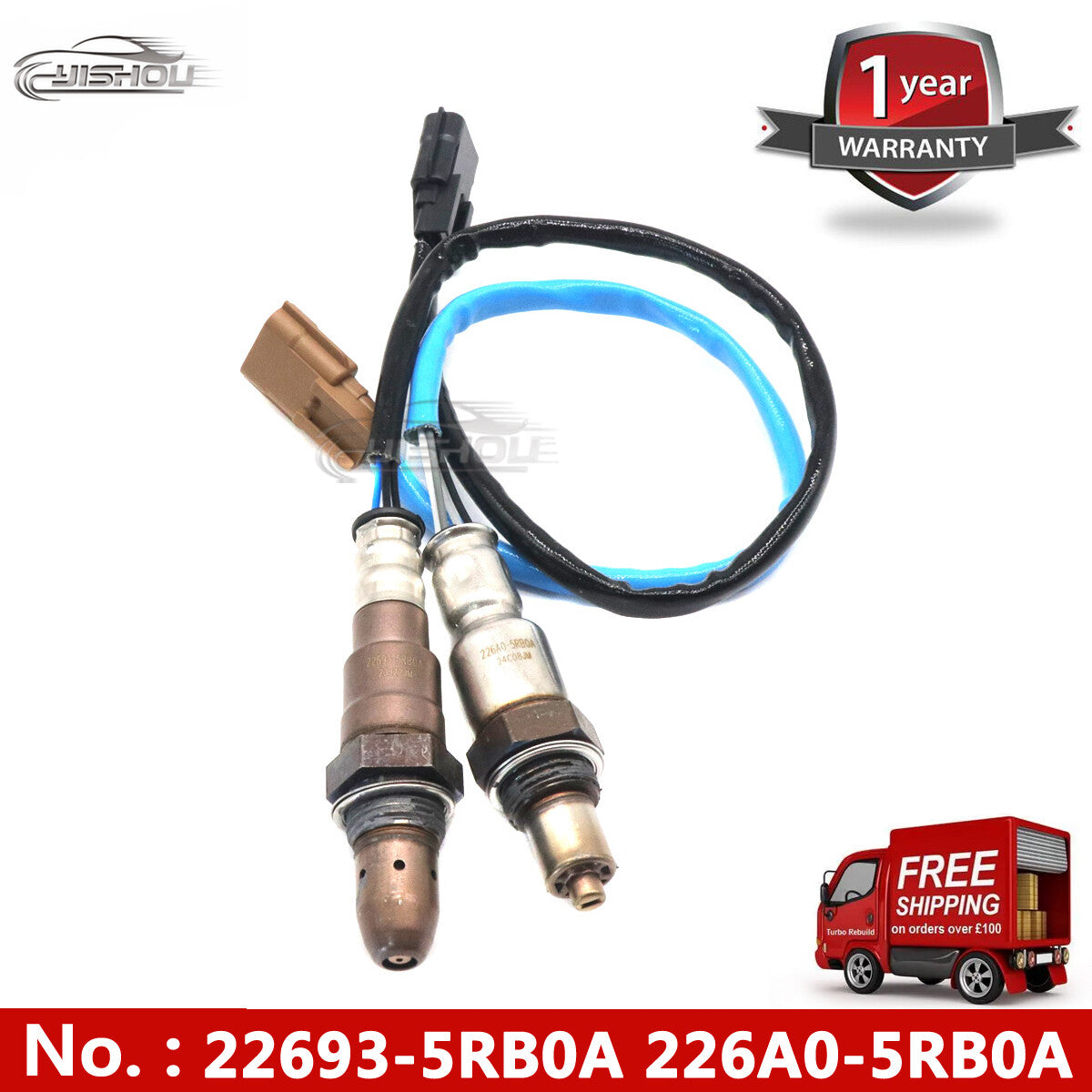 2-pack upstream + downstream O2 oxygen sensors suitable for 2018-2021 for Nissan Kicks 1.6L