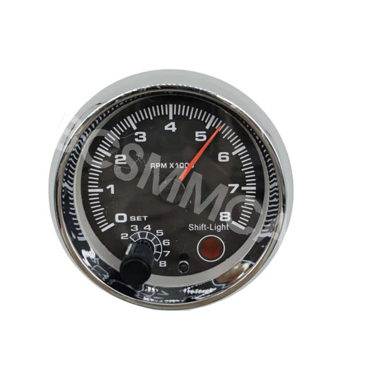 Car Tachometer Gauge 7 Color Backlight 0-8000 RPM Meter Shift Light Adjustable Q
