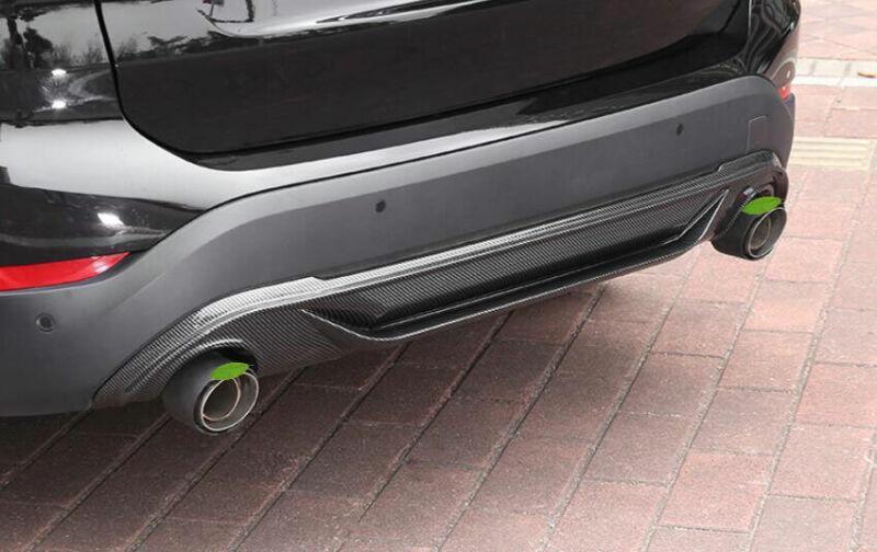 for BMW X1 F48 2016-2021 Carbon Fiber ABS Rear Bumper Diffuser Spoiler Bodykit