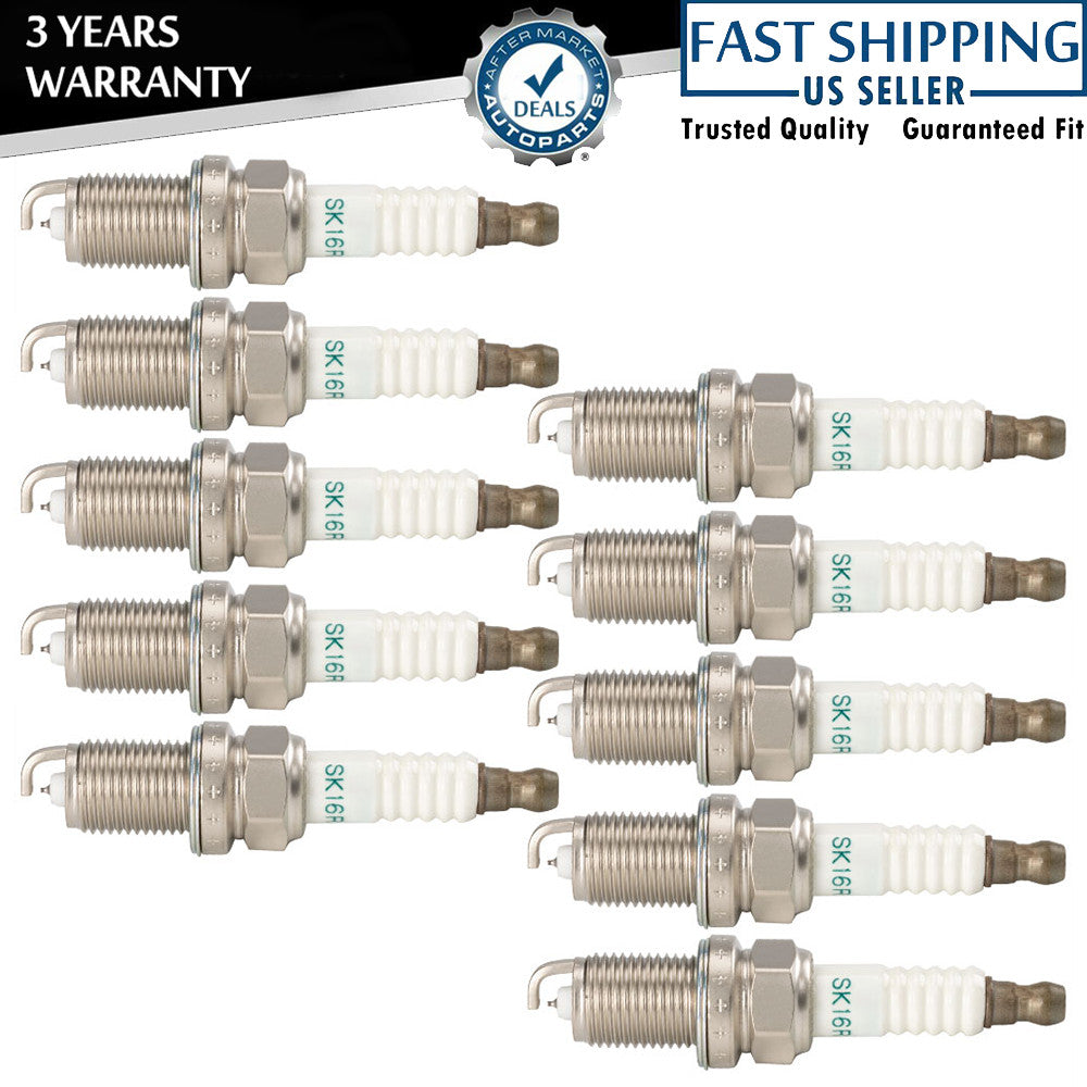 10-pack of iridium spark plugs SK16R11 for Yaris Prius 90919-01240 Q