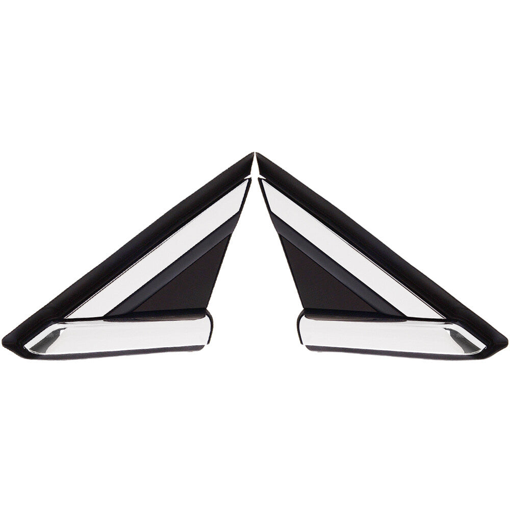 Pair Front Left+Right Mirror Triangle Molding Fenders for 2013-2018 for Ford Fusion
