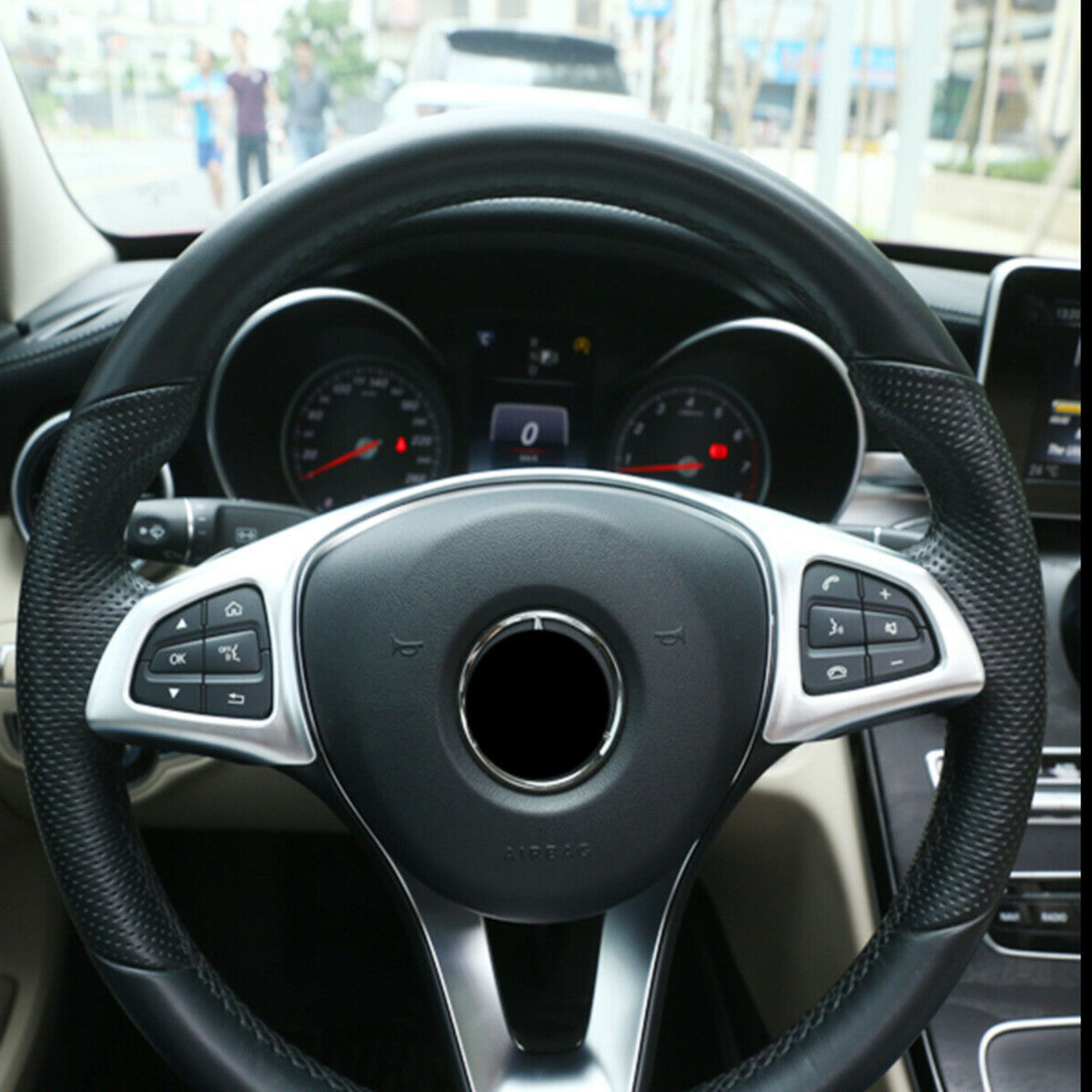 Red built-in door and window wear protection film for Corvette C7 2014-19 Q