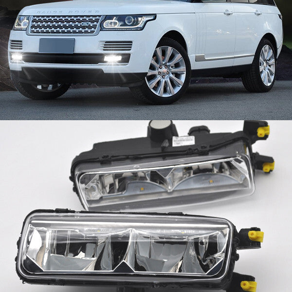 2x White LED Daytime Day Fog Light DRL For Land for Range Rover sport L494 2014-2017