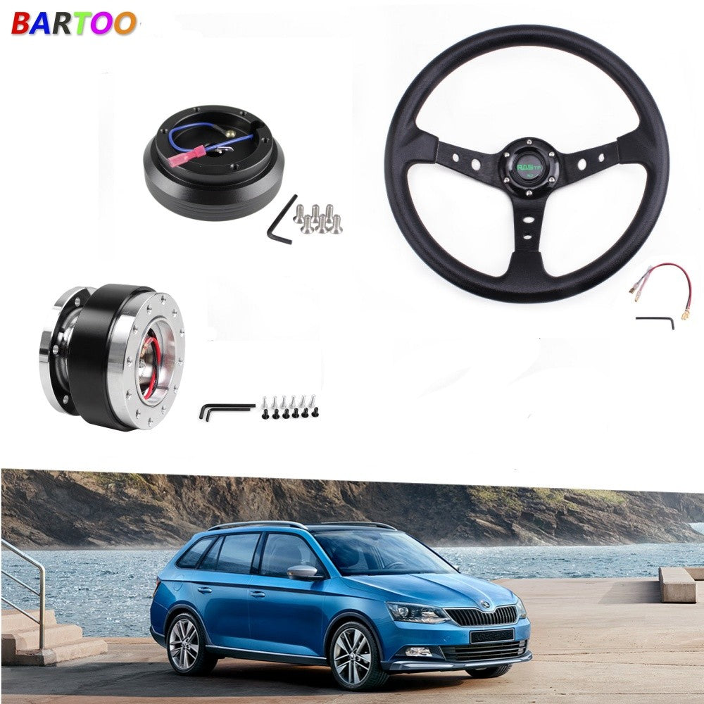 14Steering Wheel+Quick Release+Hub Adapter for Mitsubishi Eclipse Lancer Galant