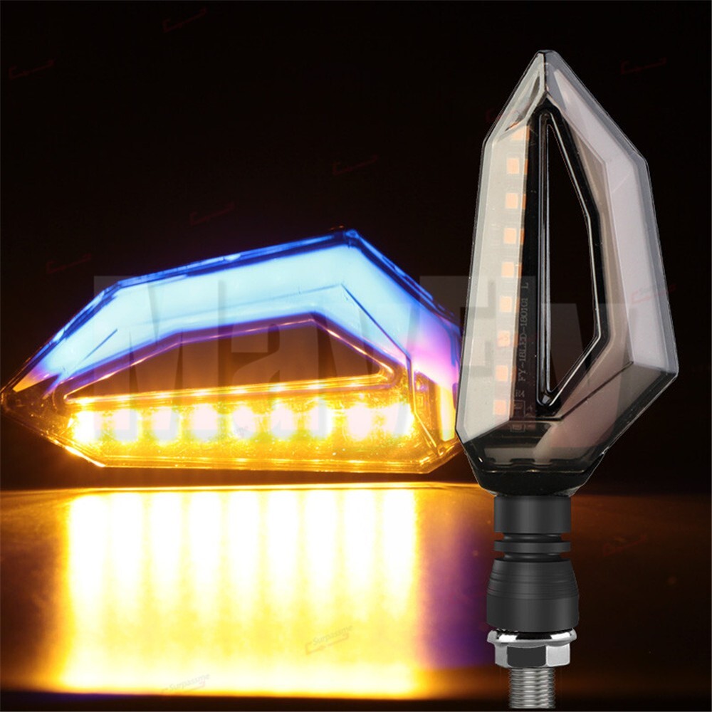 LED Turn Signal Lights Blinker IndicatorsFit for ZX6R ZX9R ZX12R ZX10R ZX7RR H2