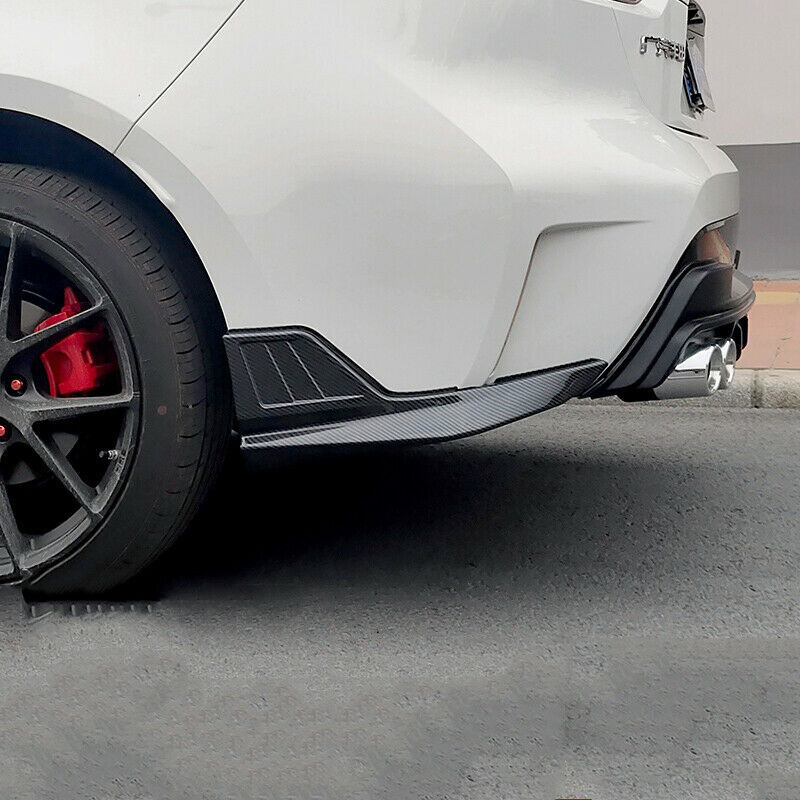for Toyota for Corolla 2019-2022 Carbon Fiber Rear Bumper Side Corner Spoiler Guard