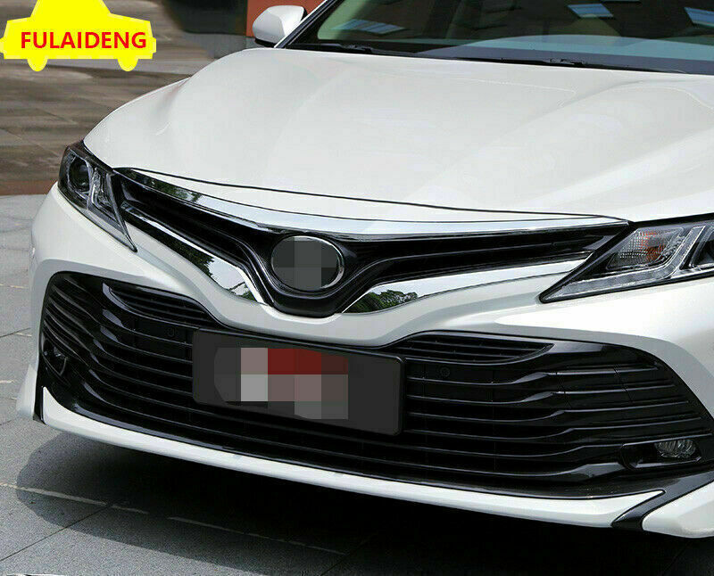for Toyota for Camry 2018-2020 L LE XLE ABS Chrome Front Central Grille Cover Trim