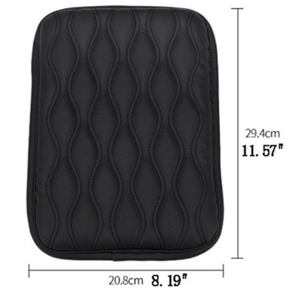 Car Armrest Pad Center Console Box Cushion Cover Mat PU Leather Waterproof Trim