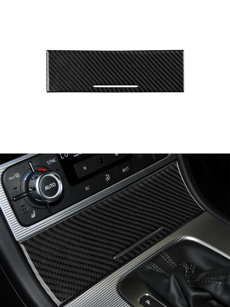 2Pcs Rear Speaker Circle Frame Trim Cover Carbon Fiber For 350Z 2006-2009 v