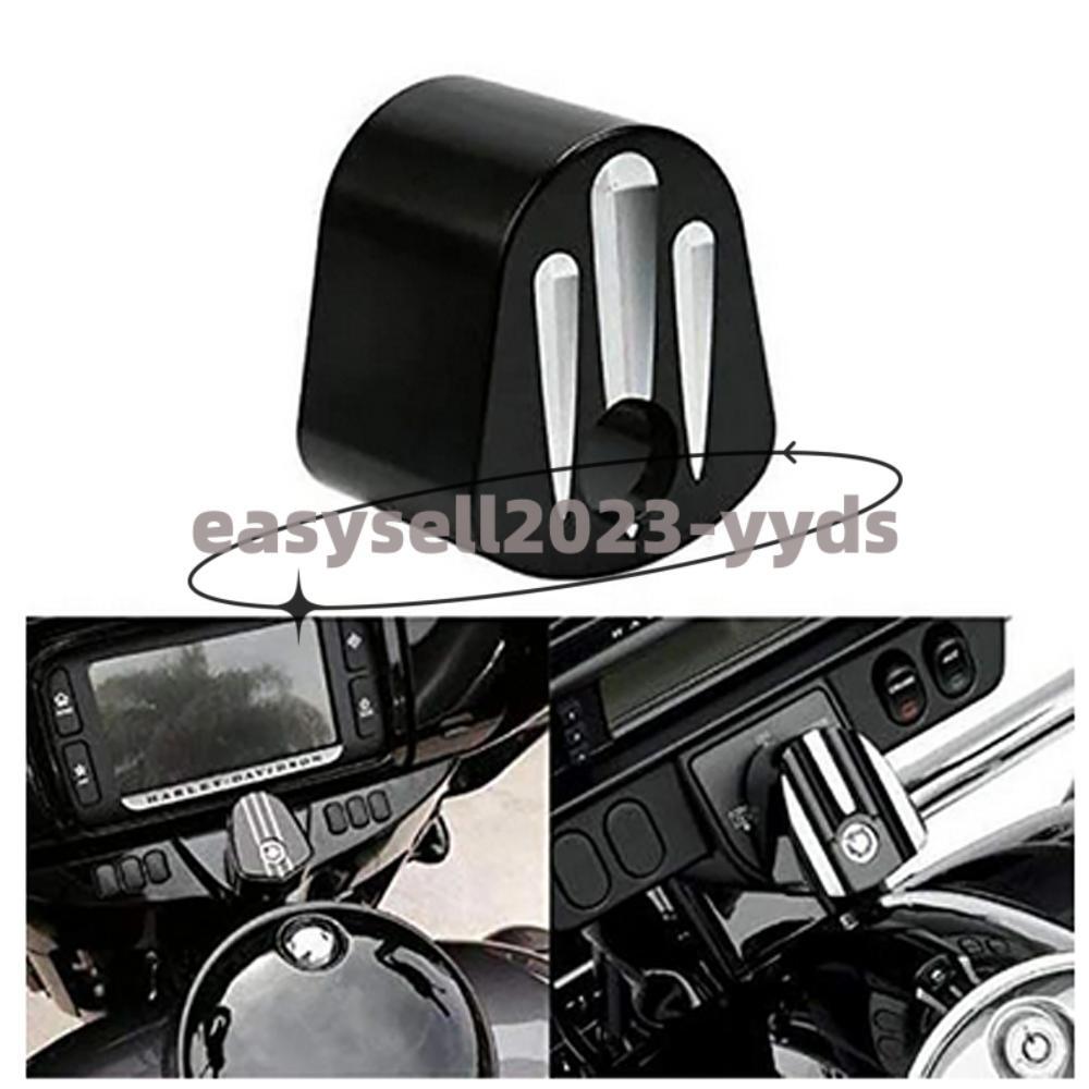 Aluminum Cut Ignition Switch Cover for Harley Touring Street Road Glide 06-13