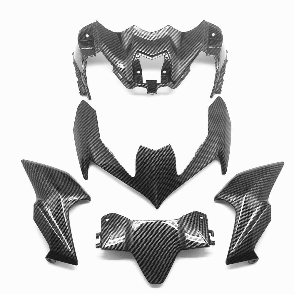 Carbon Fiber Front Nose Headlight Fairing Cowls Set for KAWASAKI Z 900 2020-2023