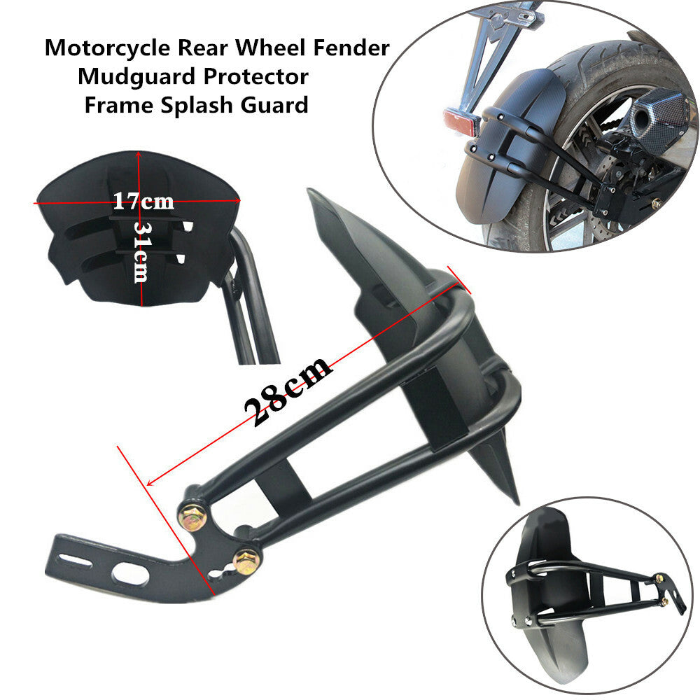 Motorcycle PVC 10-13 Rear Wheel Mudguard Mudguard Protective Film Frame Splash Protection n