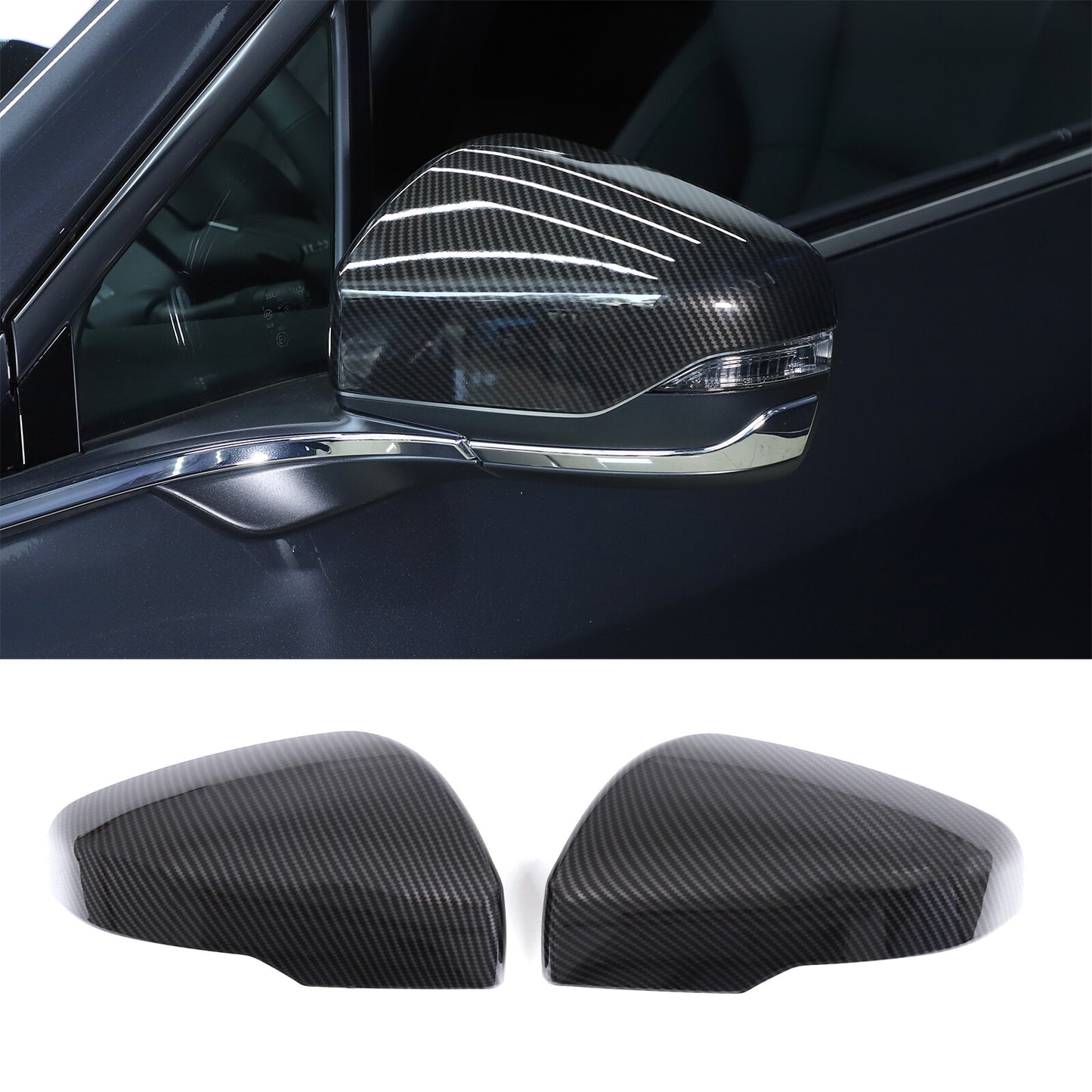 Carbon ABS side mirror cover trim for Subaru Forester SK 2019-2024 (2 pieces) n