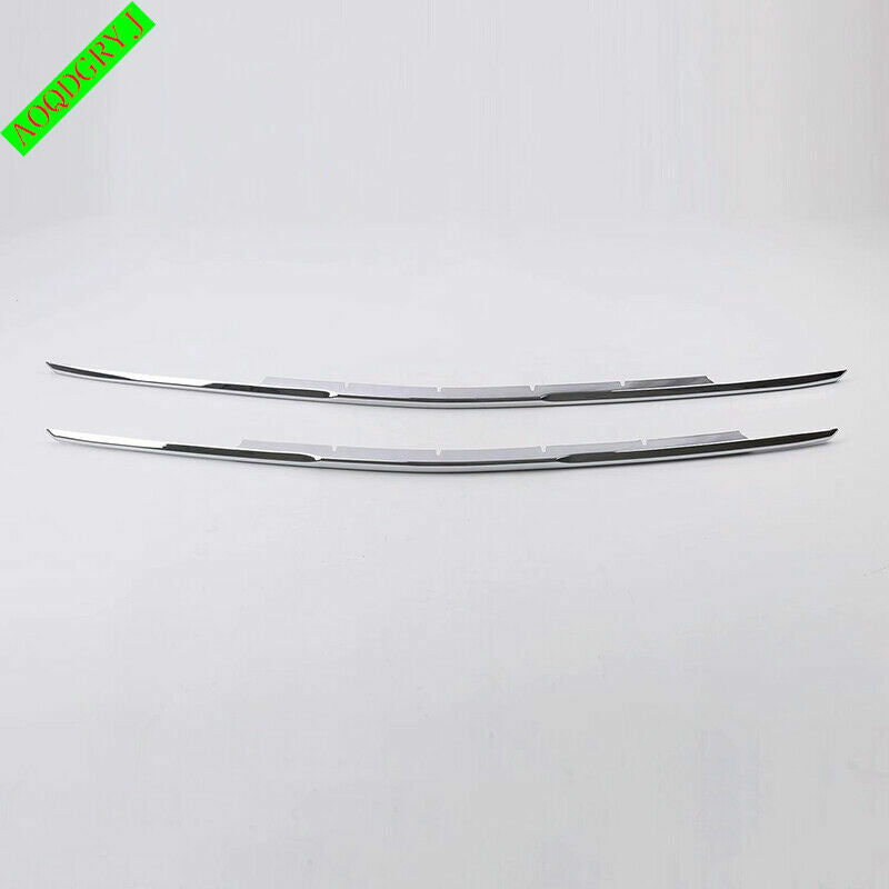 for Lincoln MKX 2015-2018 Chrome Front Bumper Grille Lower Moulding Trim Strips