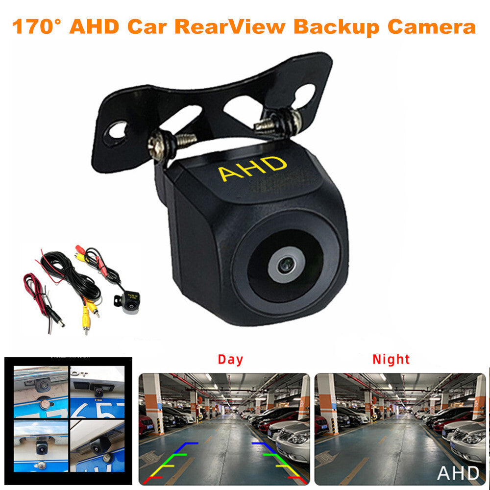 170° AHD Car Rearview Backup Camera with Reverse Parking Night Vision and IP67 Waterproof n