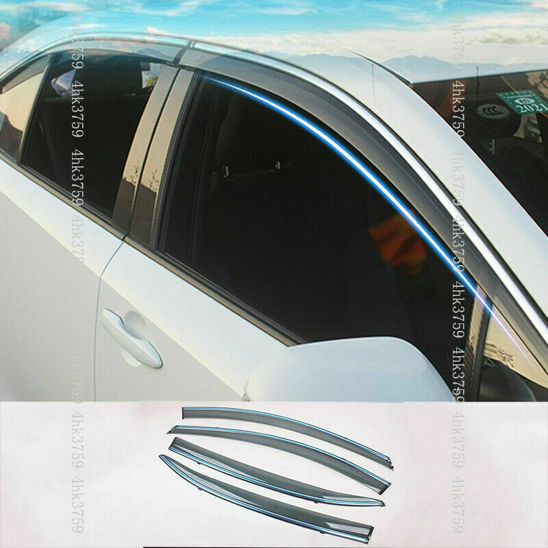 Window Visor Vent Sun Shade Rain Wind Guards for Toyota for Corolla Sedan 2019-2023