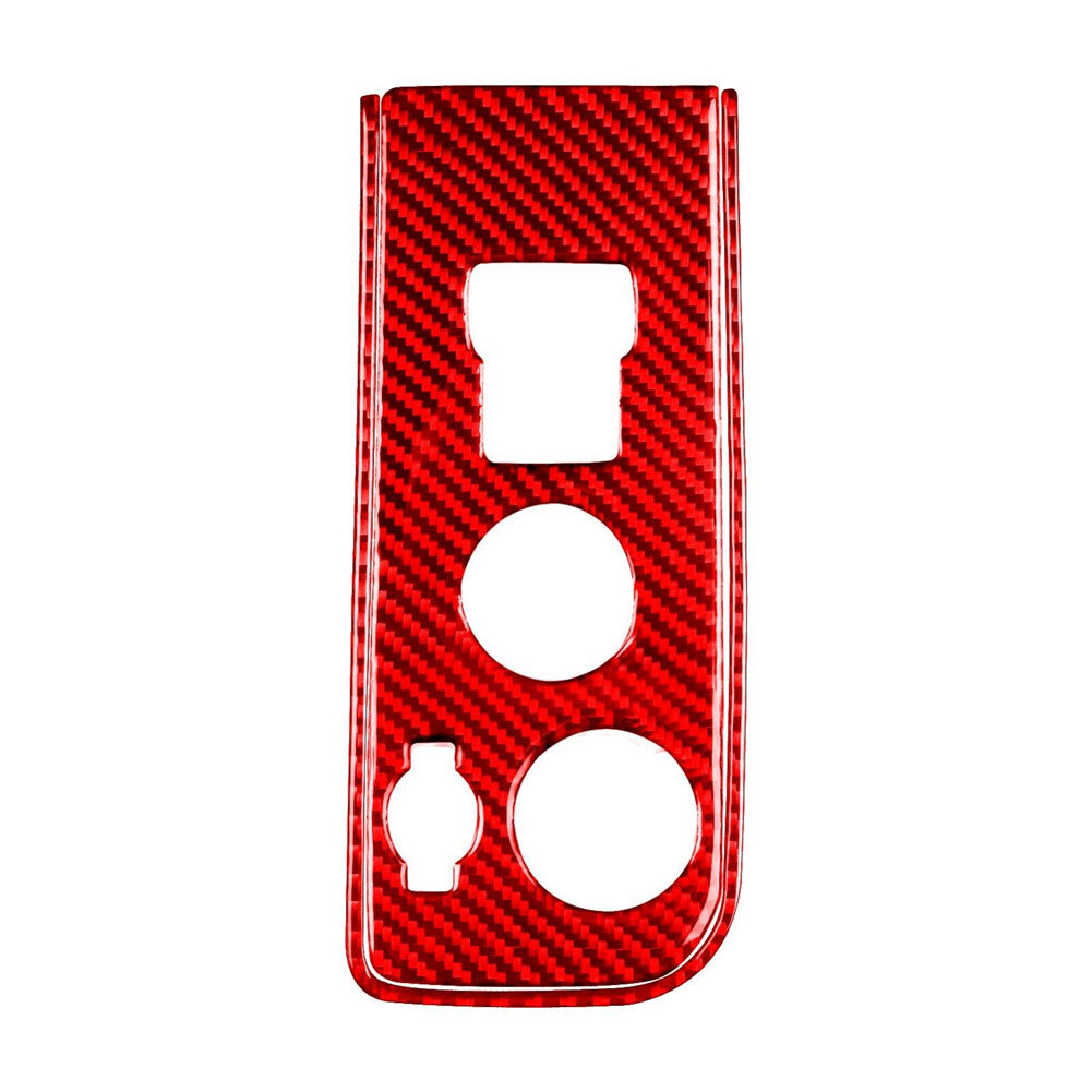 Red Carbon Fiber Front Door Window control Trim For Silverado for GMC for SIERRA 2014-18 v