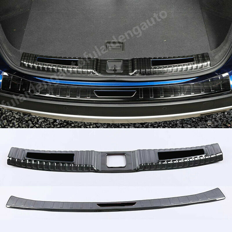for Infiniti QX50 2019-24 black Car Rear Bumper Protector Plate Cover Trim Guard