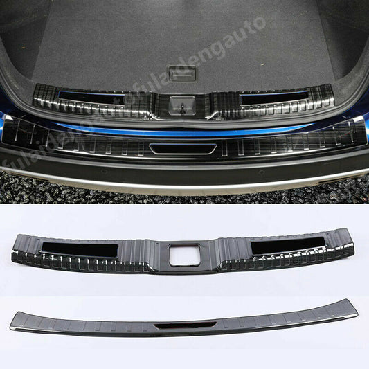 for Infiniti QX50 2019-24 black Car Rear Bumper Protector Plate Cover Trim Guard