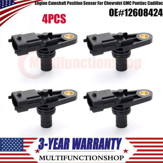 4X Engine Camshaft Position Sensor 12608424 for Chevrolet for GMC for Pontiac for Cadillac Q