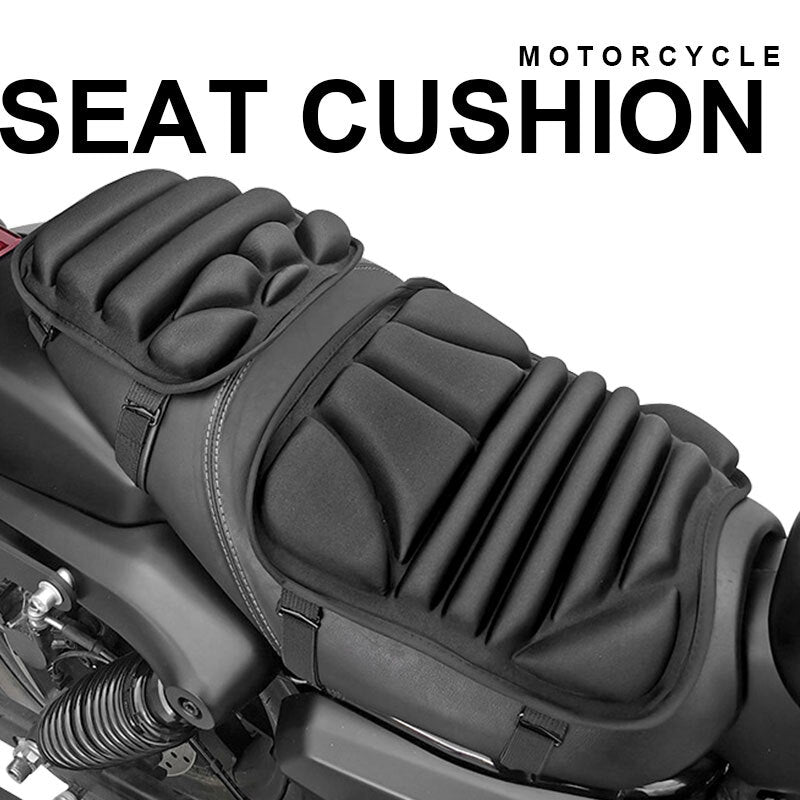 Front+Rear Motorcycle for Seat Cushion Cover Gel Lycra Comfort Shockproof Universal