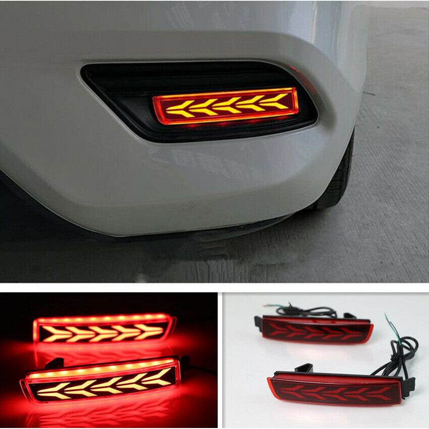 Fit For Sentra 2013-2019 LED Rear Fog Light Tail Bumper Light Sets 2PCS v