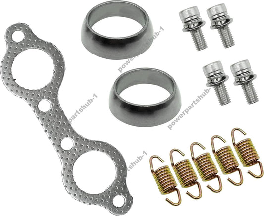 Exhaust Muffler Gasket Seal Spring Rebuild Kit for Polaris Sportsman 600 700 800 Q