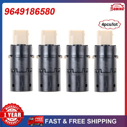 Set of 4 New PDC Parking Sensor 9649186580 for Volvo S60 for Peugeot 1007 653139777 Q