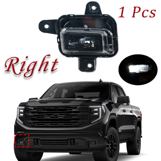 1PCS LED Right Front Bumper Fog Light for Gmc for Sierra 1500 2022-2024
