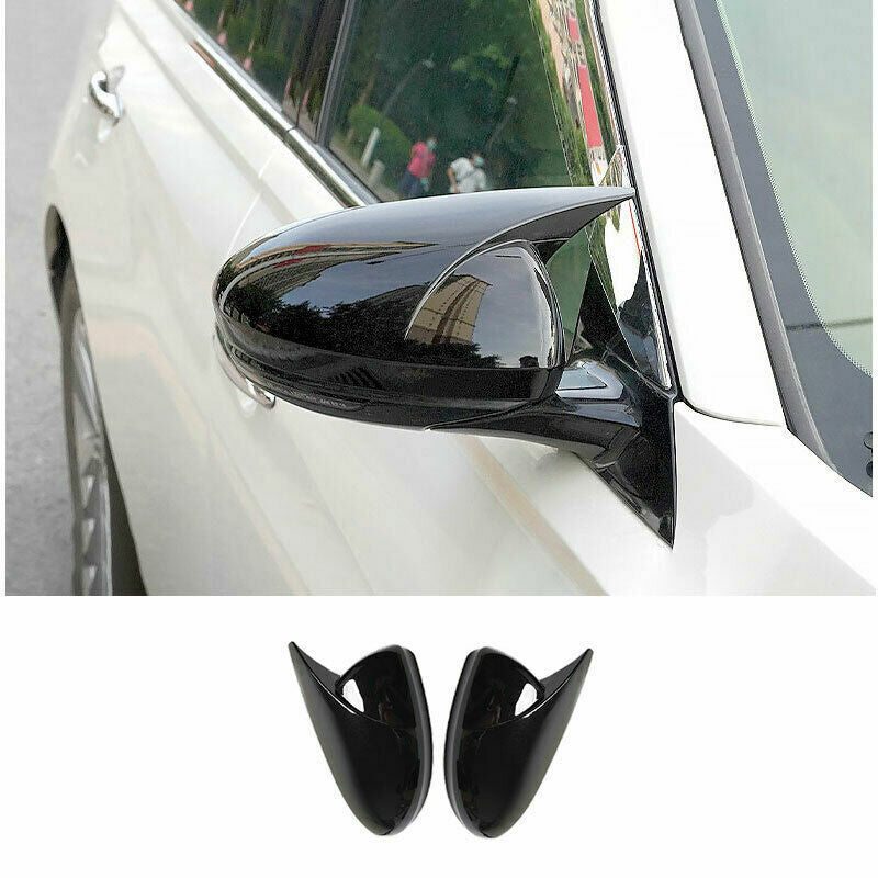 Glossy Black OX Horn Rear View Side Mirror Cover for Nissan Altima Teana 19-2022