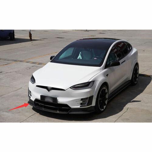 for Tesla Model X 16-2021 Carbon Fiber B Style Front Bumper Lip Spoiler Splitter