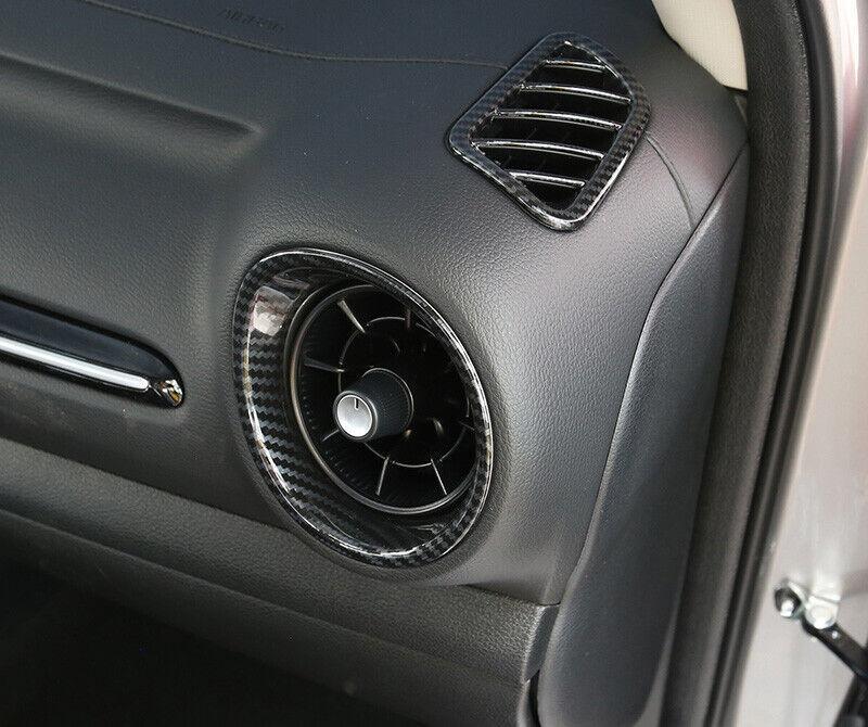 for Kia Forte K3 2019-2023 Carbon Fiber Center Console LR Air Outlet Vent Trim