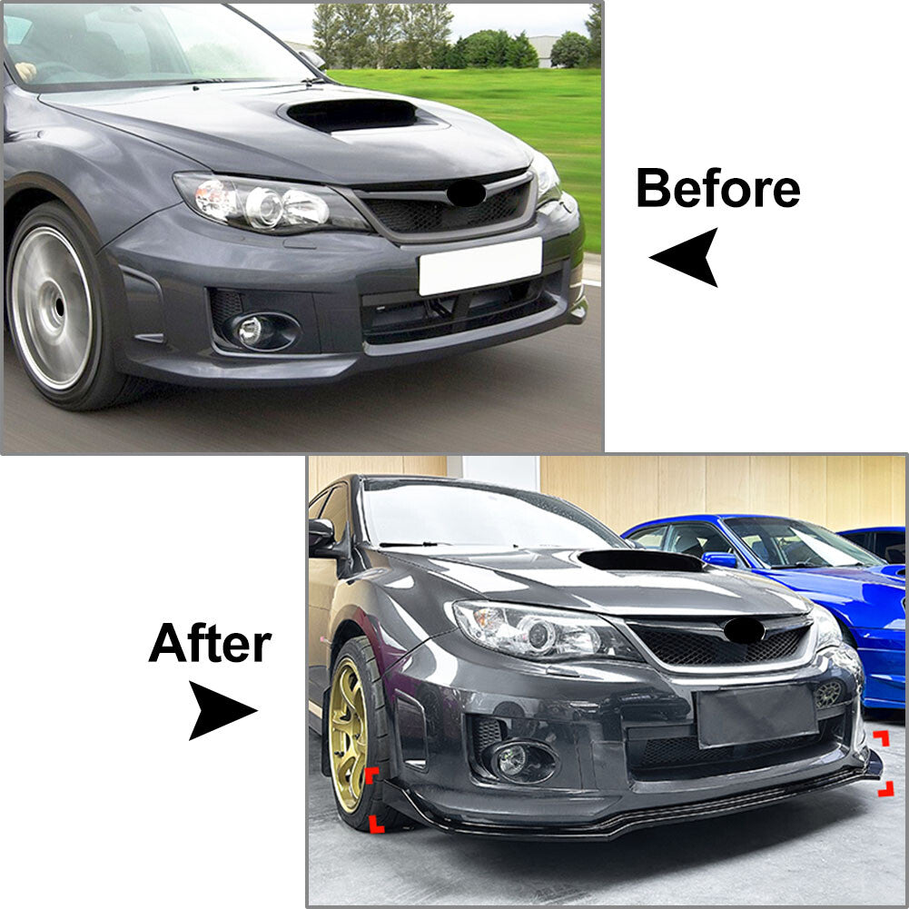 for Subaru Impreza WRX STI 2011-2014 13 12 13 Front Bumper Spoiler Splitter Lip