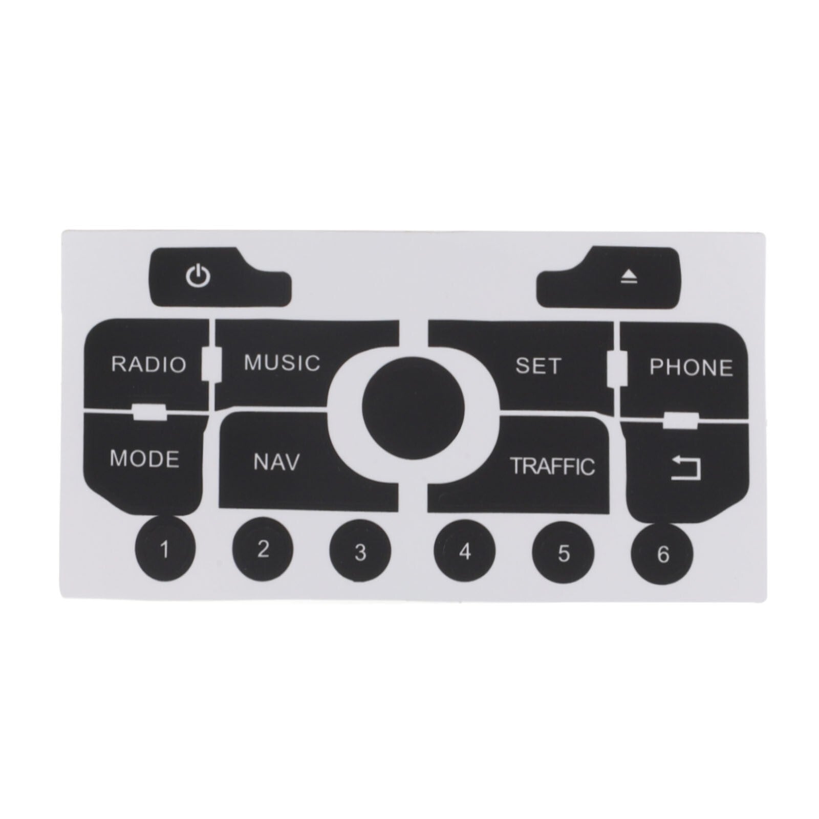 Recovery function with sticker for 308/for 3008 navigation radio