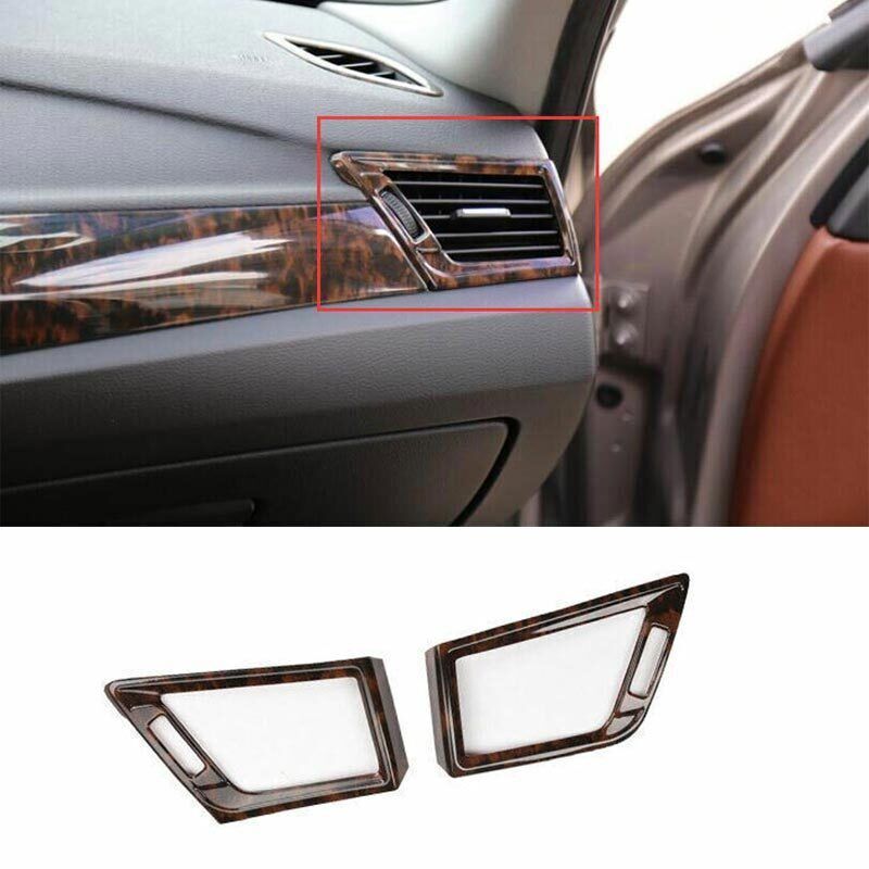 for BMW X1 E84 2013-15 Agate Wood Grain Air Conditioning Air Outlet Vent Trim 2P