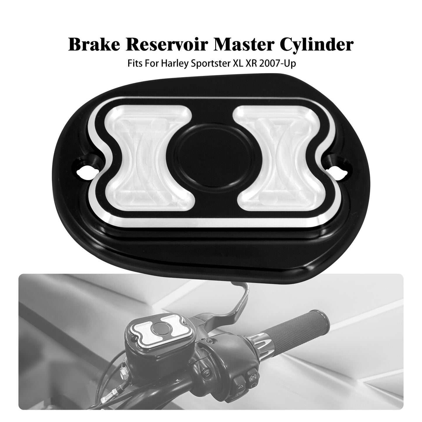 Brake Reservoir Master Cylinder Cover for Harley Sportster 883 1200 48 72 07-22