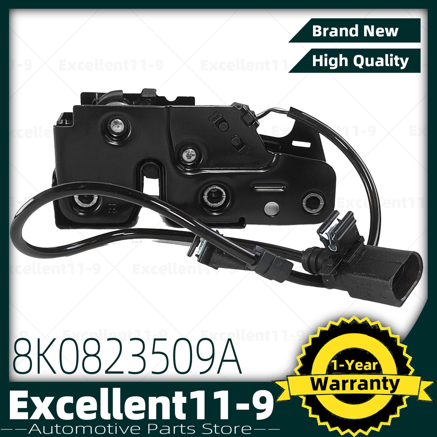 Engine hood latch with sensor #8K0823509A suitable for Audi A4 A5 Q5 R8 RS5 n