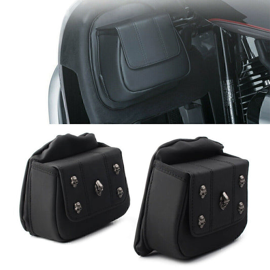 2x Black Fairing Lower Door Pocket Bag Fit Touring Ultra Limited FLHTK 2016¨C2019
