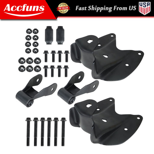 2-piece LH & RH side rear leaf spring lock and bracket hook set for F150 F250- n