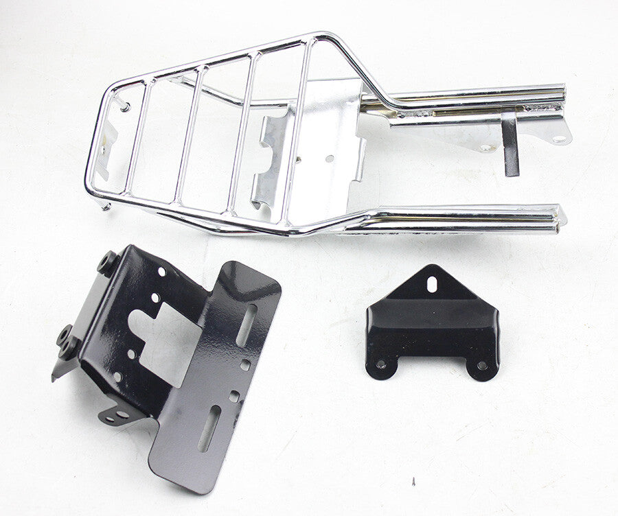 Chrome REAR CARRIER RACK LUGGAGE HOLDER for HONDA MONKEY Z50 Z50J Skyteam Z50A