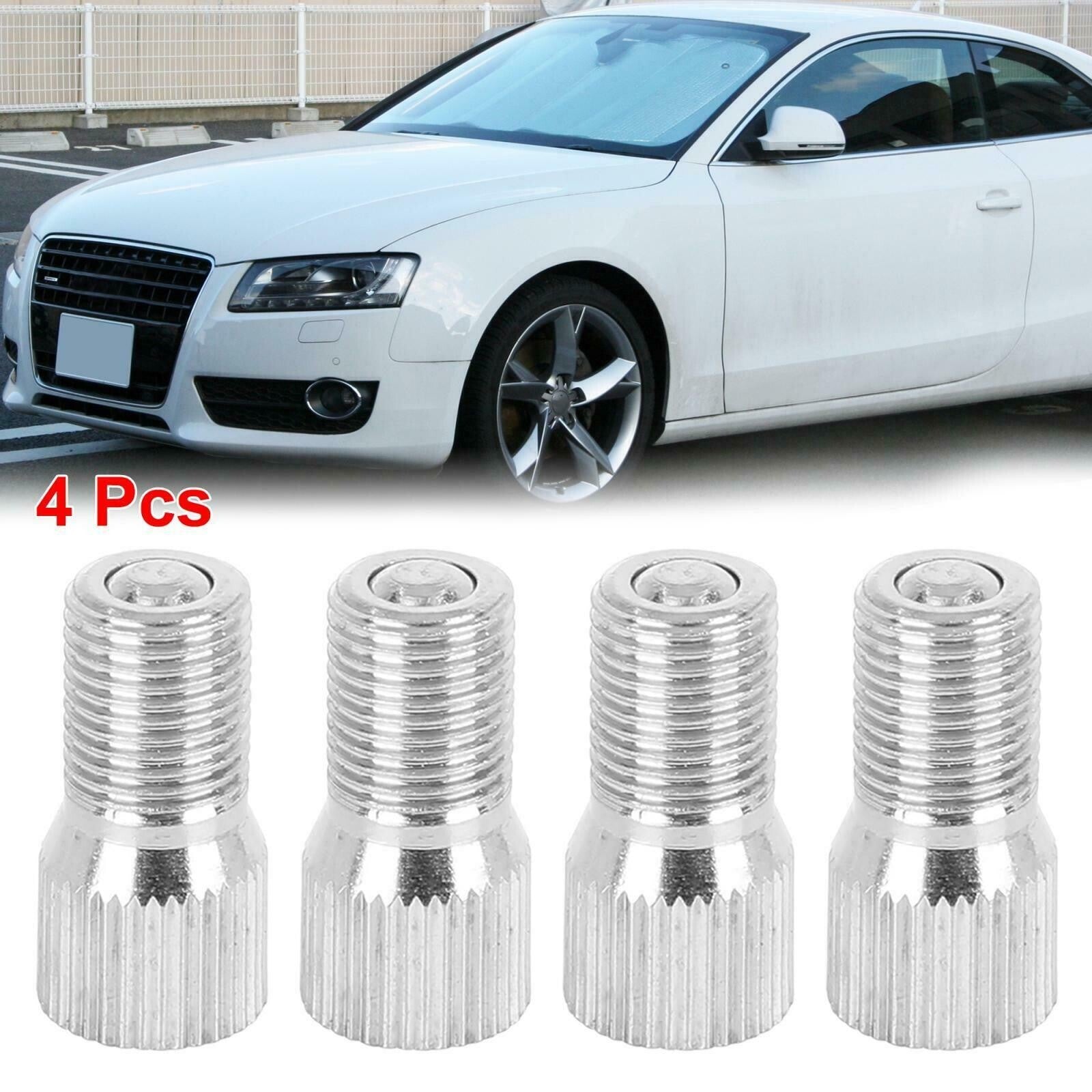4pcs 19mm Chrome Tyre Wheel Valve Stem Cap Extension Extender For Car/Truck NEW