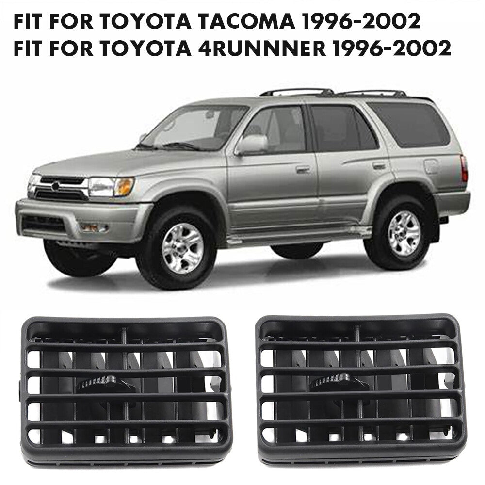 2-Piece Air Conditioning Heater Dashboard Vent for 1996-2002 4Runner Tacoma, Black n