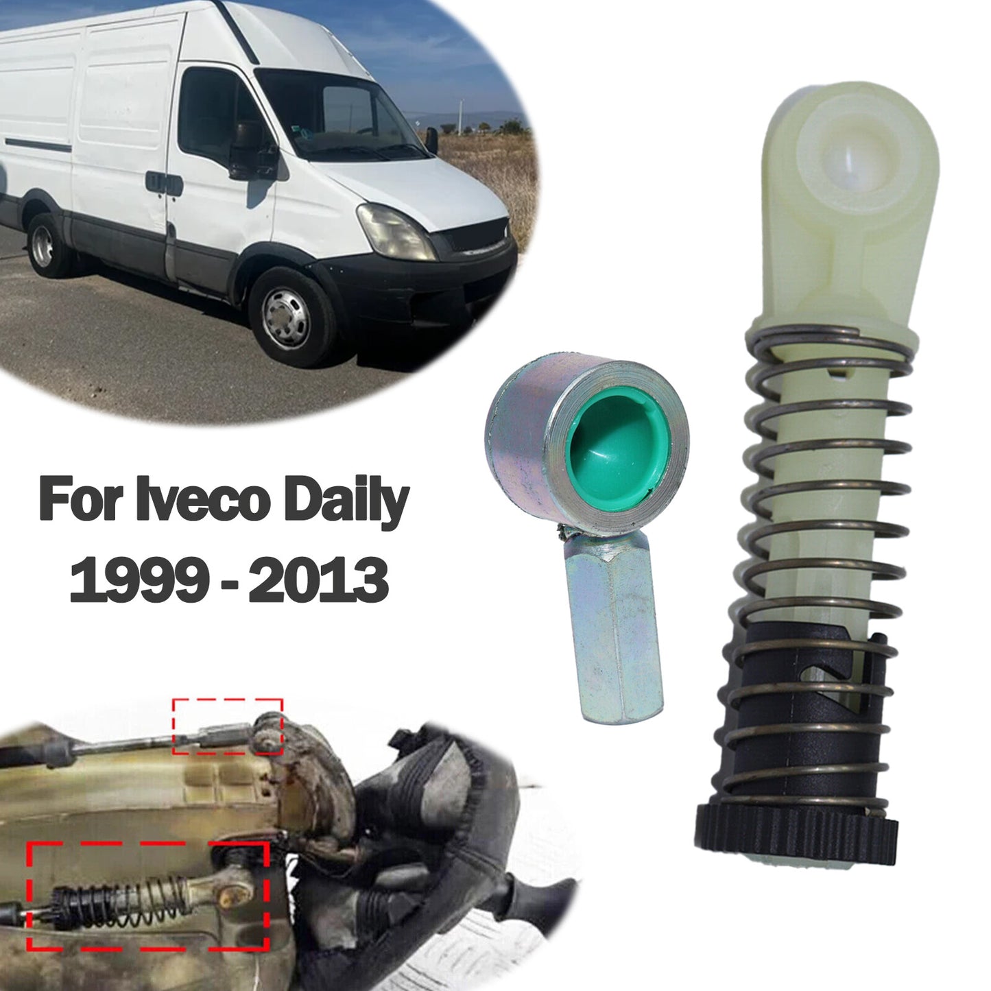 Gearbox Repair Kit for Iveco Daily MK4 Gear Stick Shift Cable Socket Joint Ends