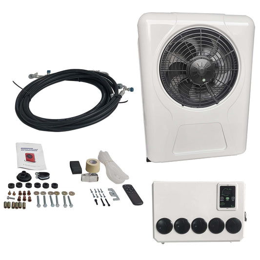 Air Conditioning Kit for Semi Trucks Bus RV Caravan 60A-80A 12V 12BTU Cooling