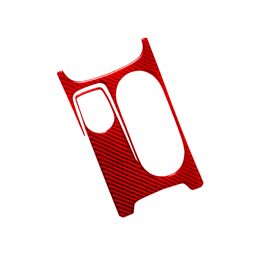 Red for Mercedes-Benz CLA GLA Carbon Fibre Middle Cup Holder Trim