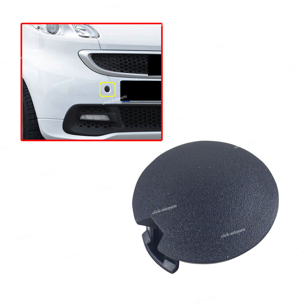 Bumper Towing Eye Cover Tow Cap Plug Fit for Smart Fortwo 2007-2015 Q